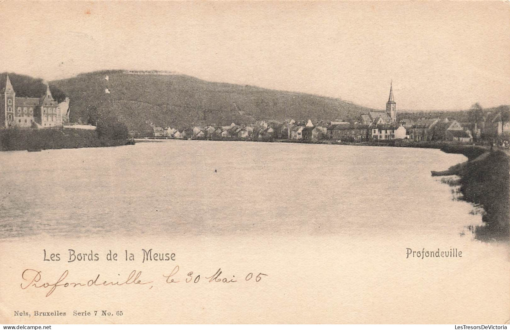 BELGIQUE - Les Bords De La Meuse - Profondeville - Eglise - Carte Postale Ancienne - Autres & Non Classés