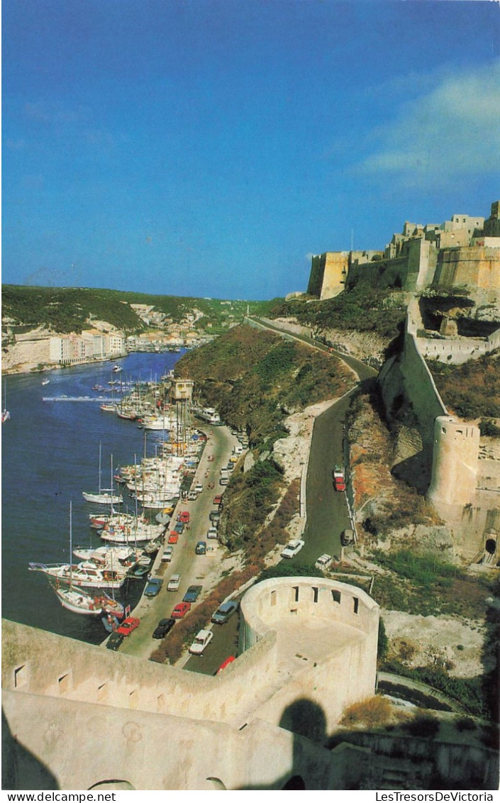 FRANCE - Bonifacio - Du Chemin De Ronde - Le Port - Les Remparts Et Les Tours De Guet - Carte Postale Récente - Sartene