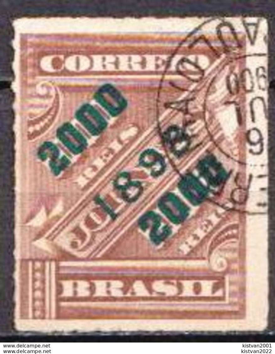 Brazil Used Overprinted Stamp From 1898 - Usados