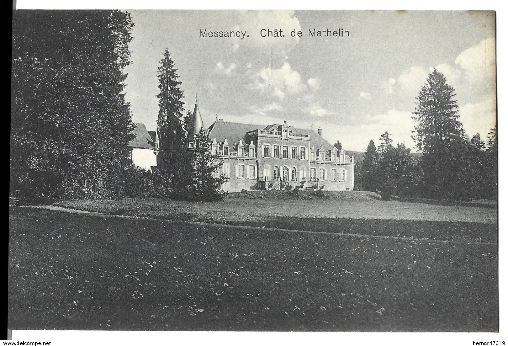 Belgique  -  Messancy  - Chateau De Mathelin -m Carl  De Mathelin Et  Mme Nee Wumon - Messancy