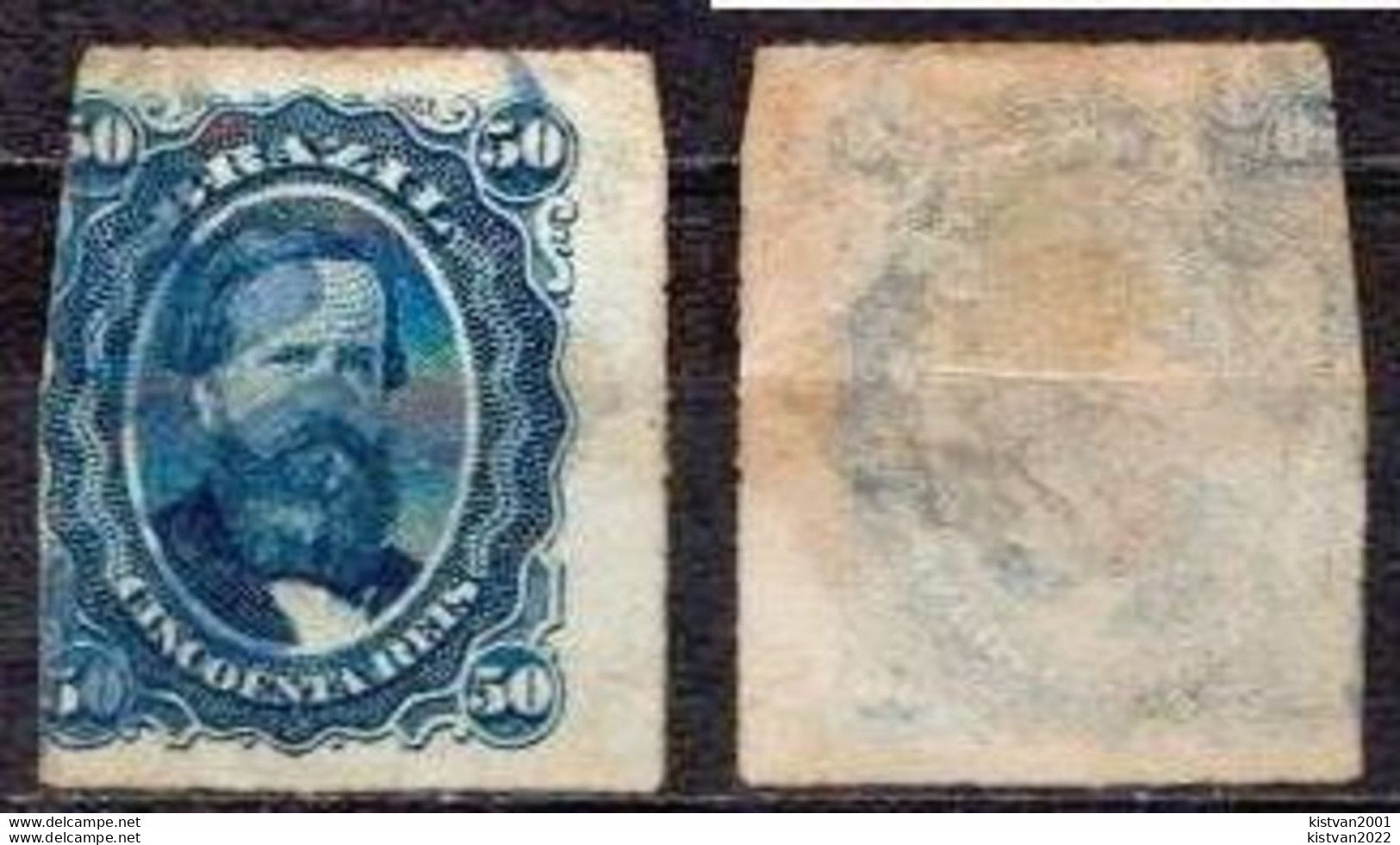 Brazil Used Stamp, Small Thin In Paper - Gebraucht