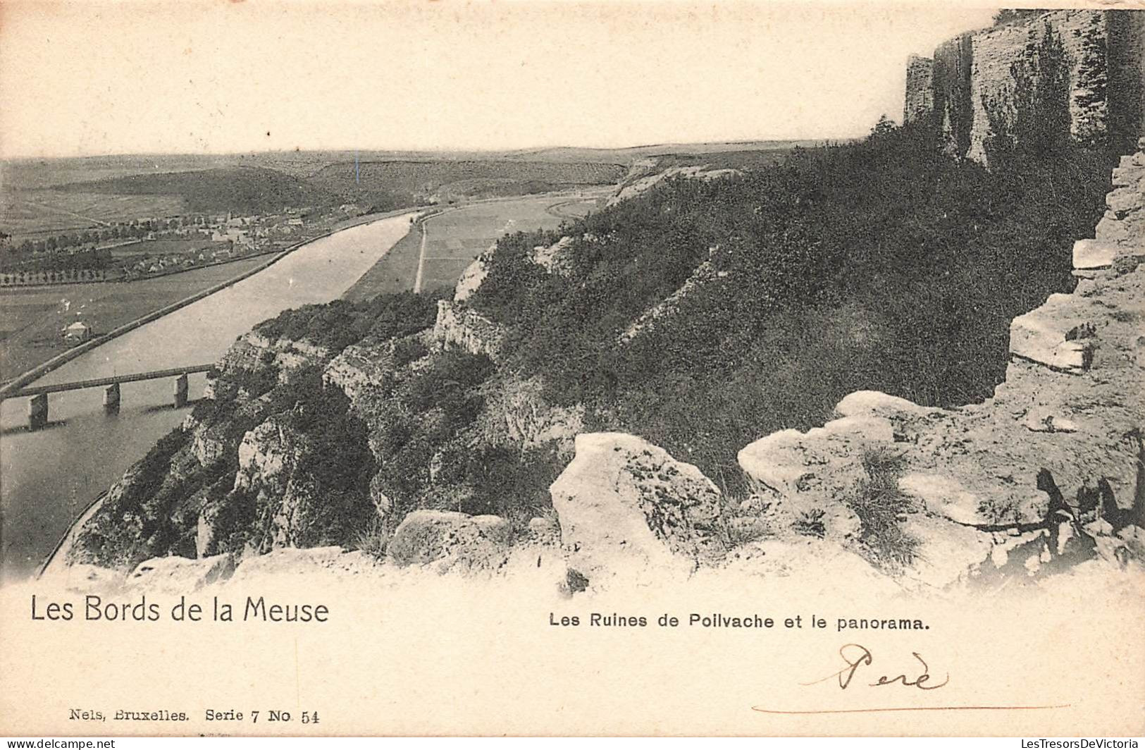 BELGIQUE - Les Bords De La Meuse - Les Ruines De Polivache Et Le Panorama - Carte Postale Ancienne - Other & Unclassified