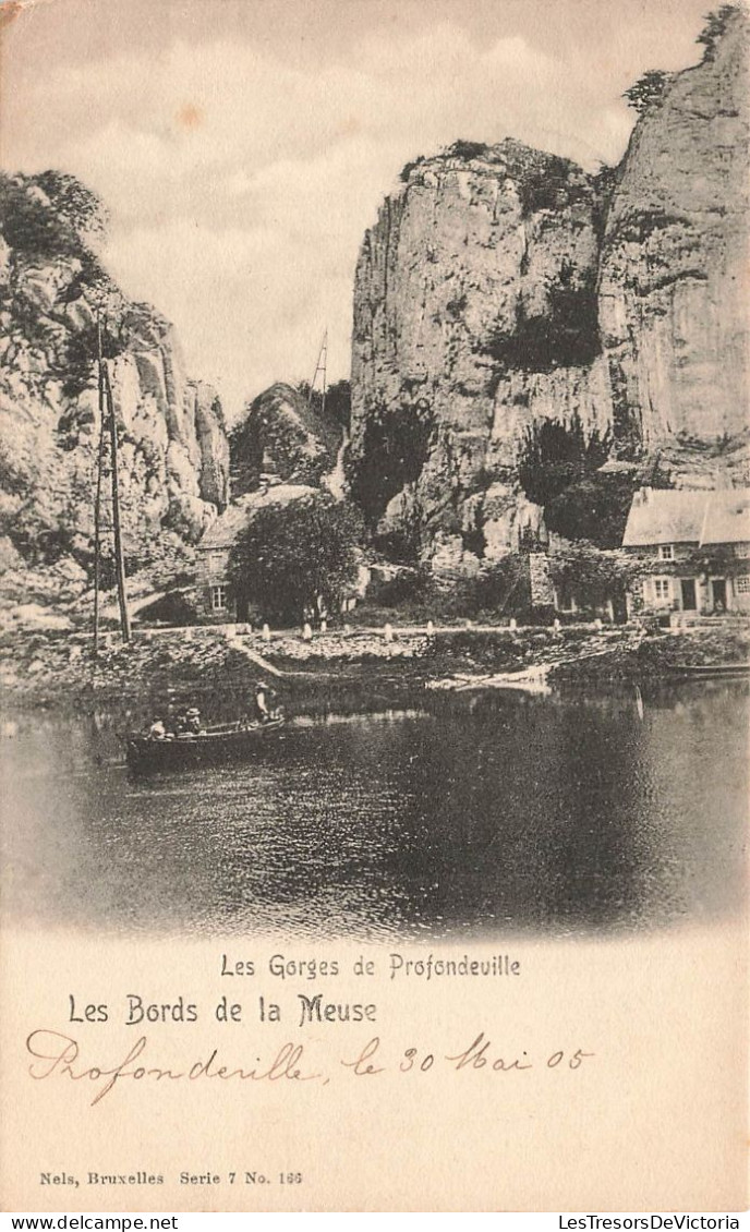 BELGIQUE - Les Bords De La Meuse - Les Gorges De Profondeville - Canoë - Carte Postale Ancienne - Autres & Non Classés