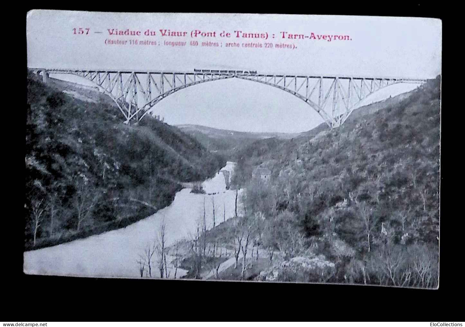 Cp, Chemin De Fer, Train, Viaduc Du Viaur, Pont De Tanus: Tarn-Aveyron, Voyagée - Kunstwerken