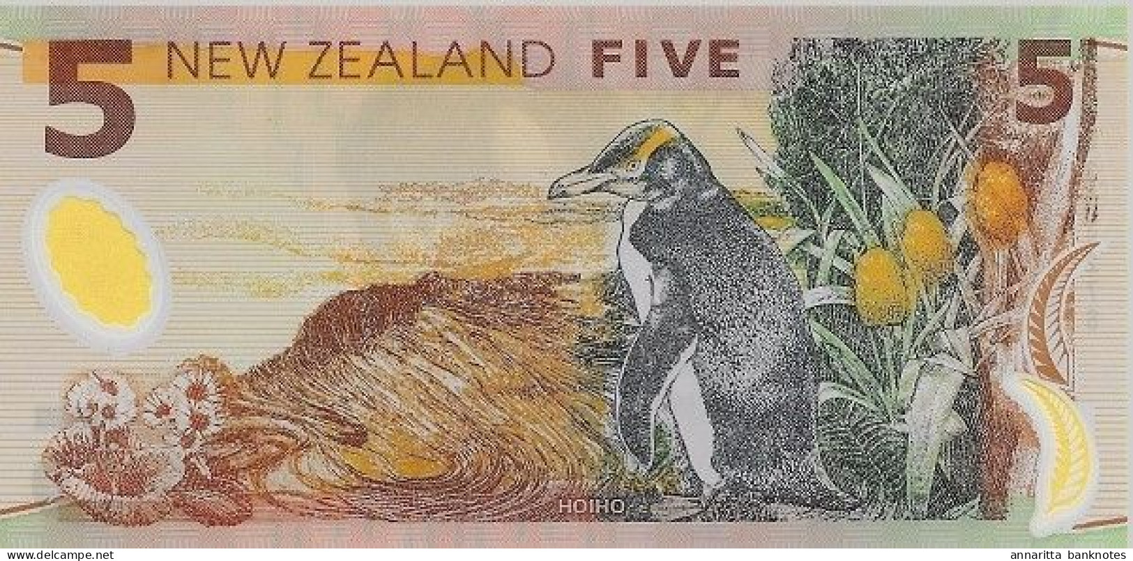 New Zealand 5 Dollars ND (2009), UNC (P-185b, B-131f) - Nuova Zelanda