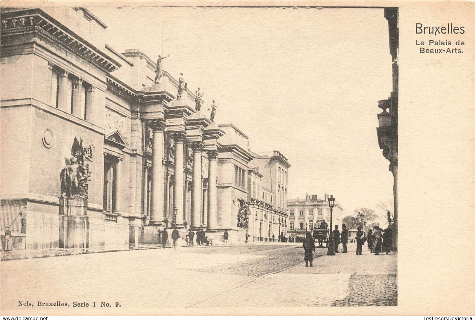 BELGIQUE - Bruxelles - Le Palais Des Beaux Arts - Animé - Carte Postale Ancienne - Musea