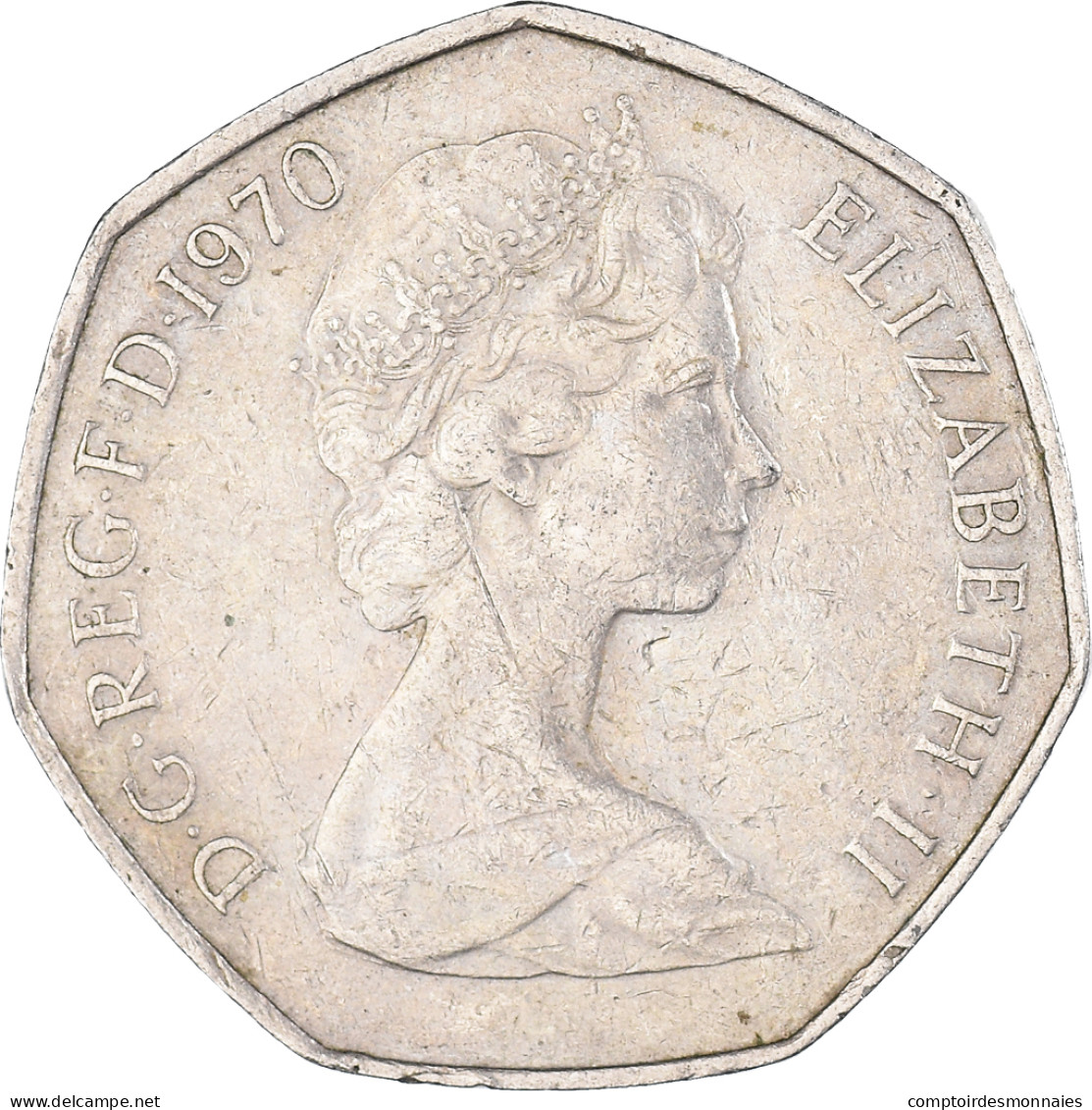 Monnaie, Grande-Bretagne, 50 New Pence, 1970 - 50 Pence