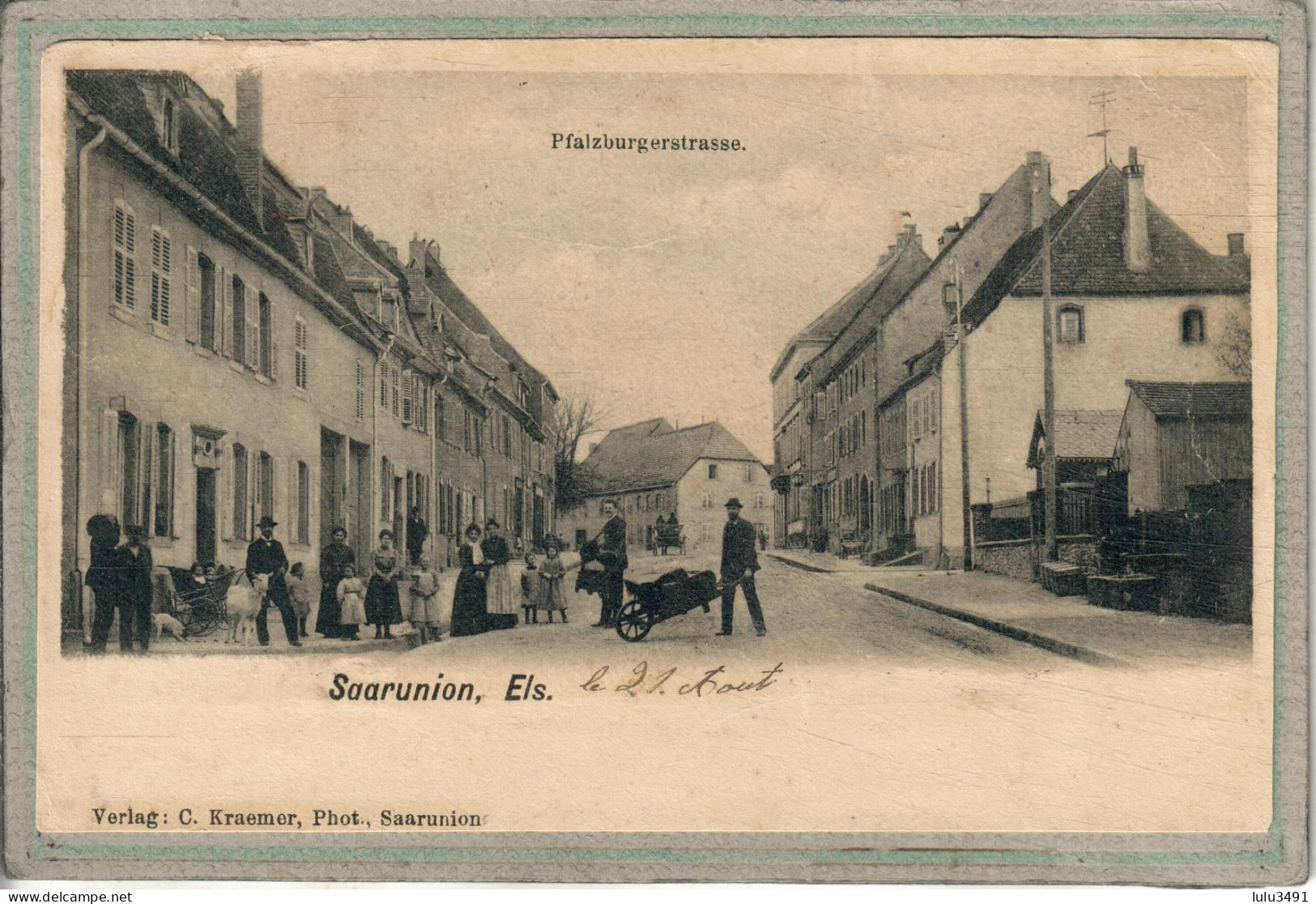 CPA - SARRE-UNION (67) - Aspect De La Route De Phalsbourg En 1908 - Sarre-Union