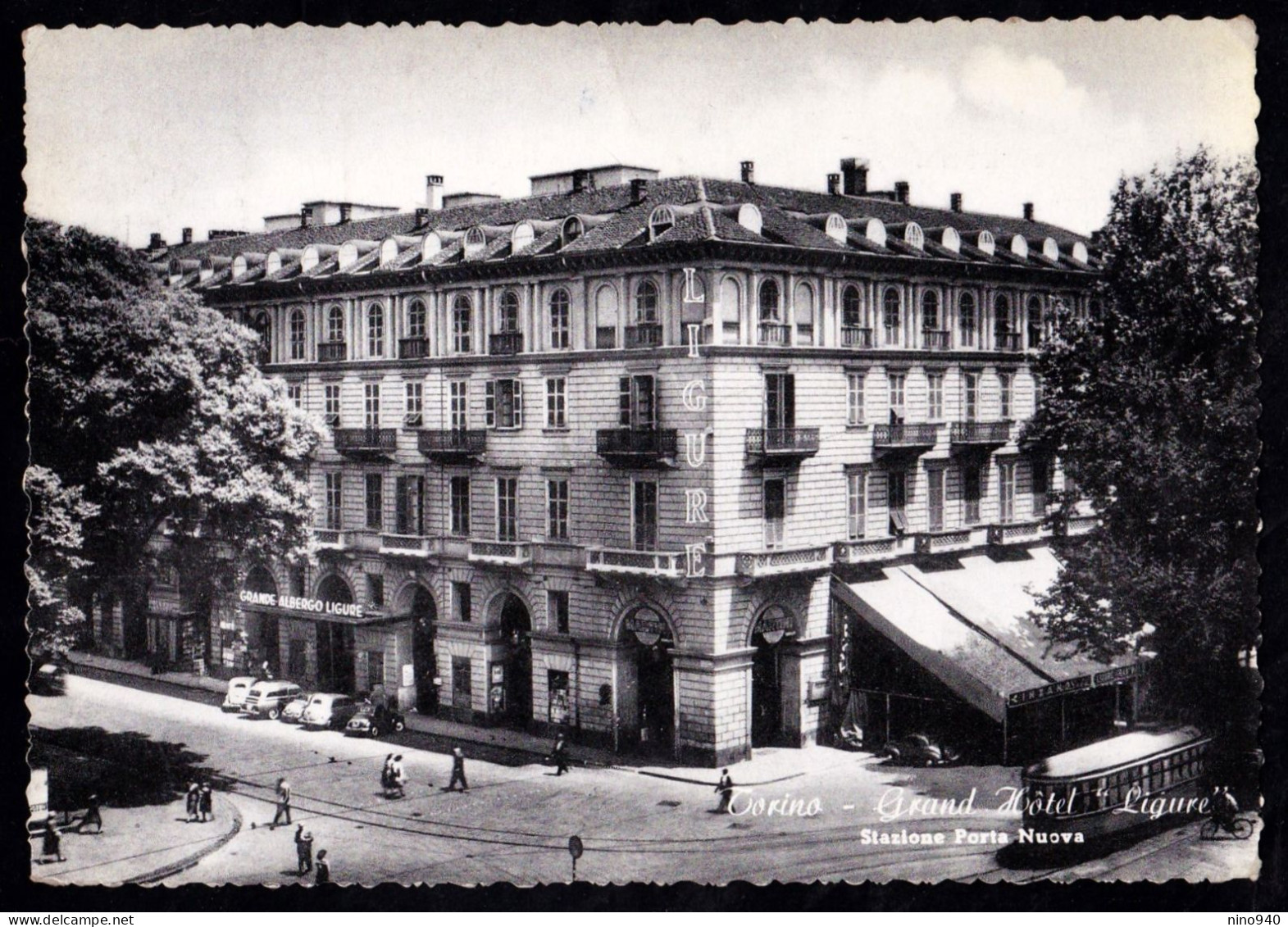 TORINO - Grand Hotel Ligure -  F/G - V: 1952 - T -  Stazione Porta Nuova - Cafes, Hotels & Restaurants