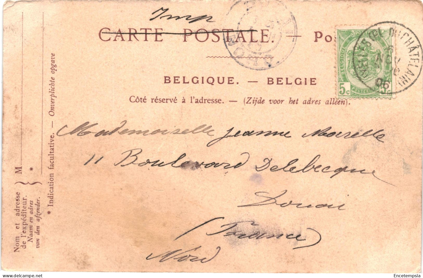 CPA Carte Postale Belgique Bruxelles Gare Du Nord 1906 VM74399 - Chemins De Fer, Gares