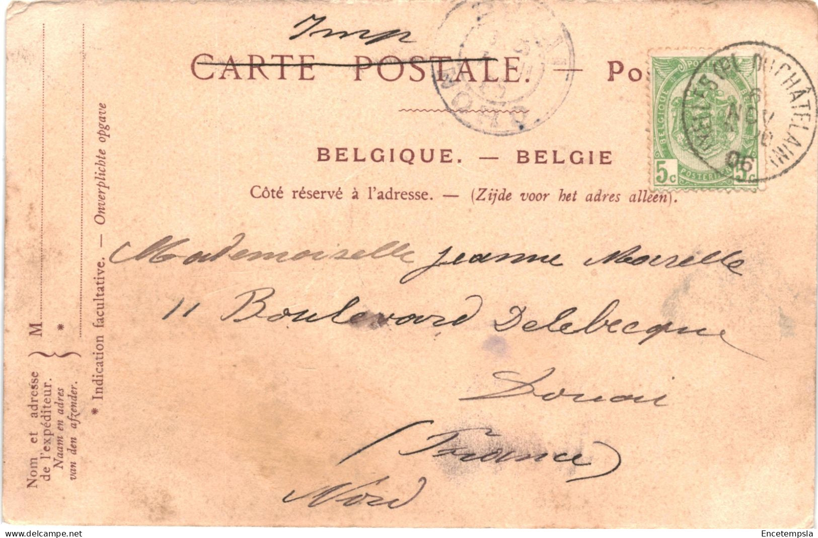 CPA Carte Postale Belgique Bruxelles Gare Du Nord 1906 VM74399 - Transport (rail) - Stations