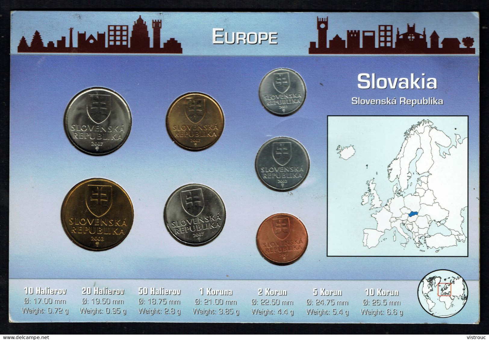 SLOVAQUIE - Set Complet MINT - YEARS 2002,2003 Et 2007 - MINT. - Eslovaquia