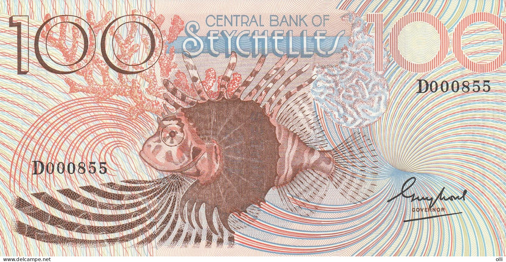 SEYCHELLES: 100 Rupees   ND/1983   P-31   UNC - Seychelles