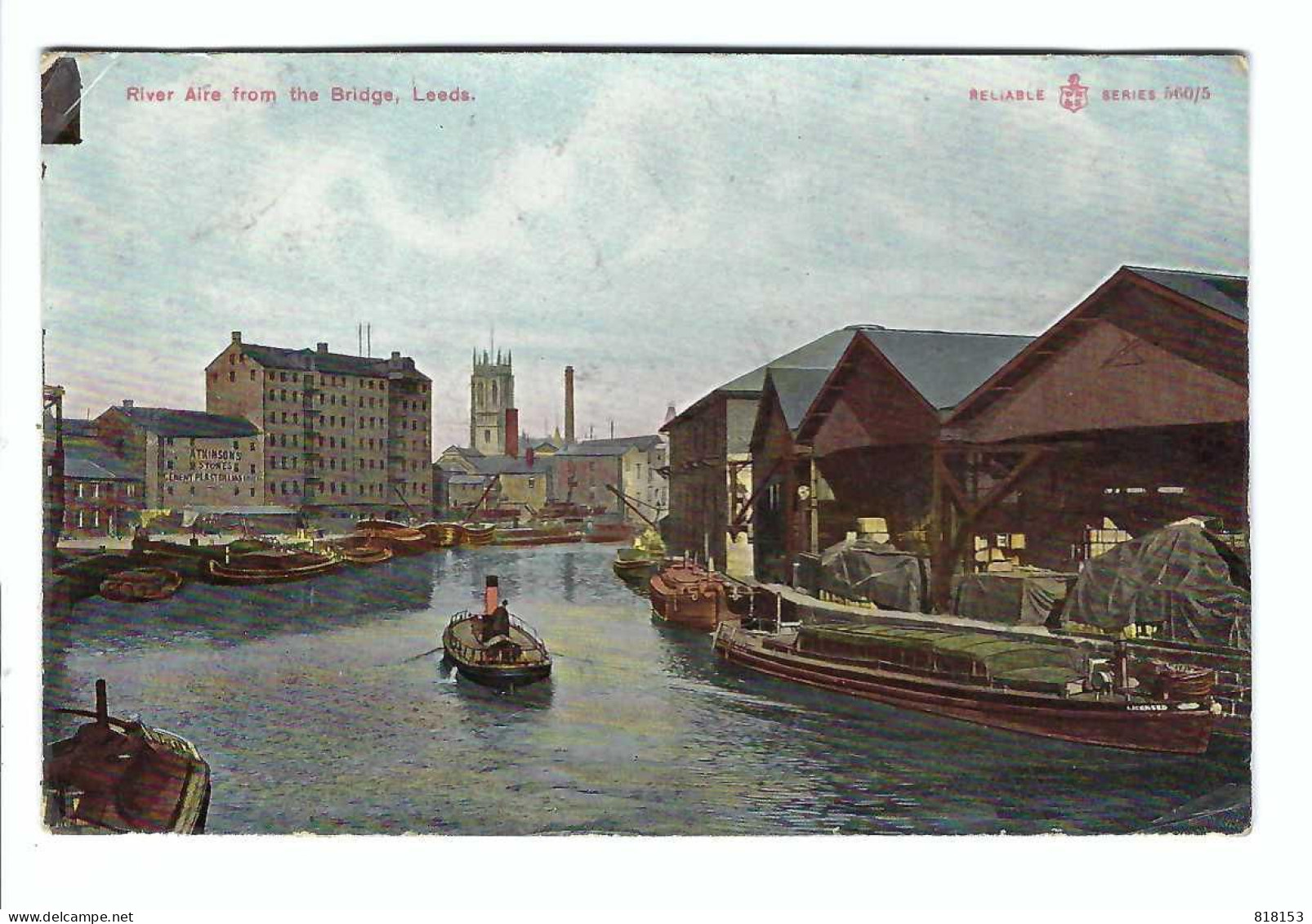 Leeds   River Aire From The Bridge - Leeds