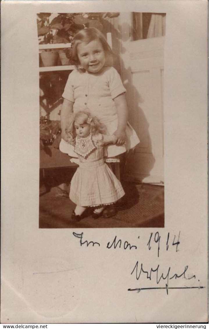 !  1914 Alte Fotokarte, Photo, Berlin Köpenick, Mädchen Mit Puppe - Köpenick