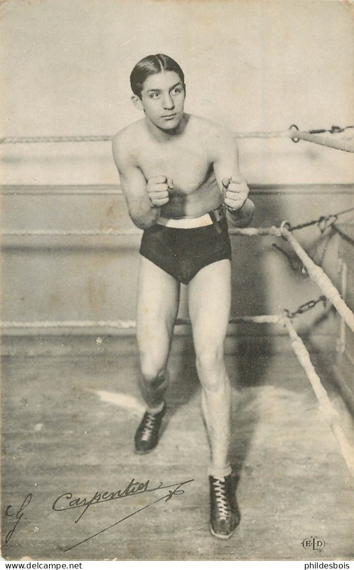 SPORT   BOXE  G Carpentier - Pugilato