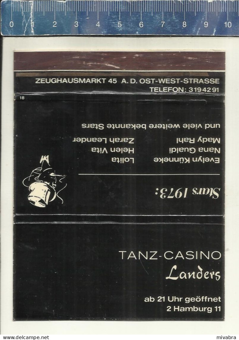 TANZ CASINO LANDERS - HAMBURG - OLD MATCHCOVER GERMANY - Zündholzschachteletiketten