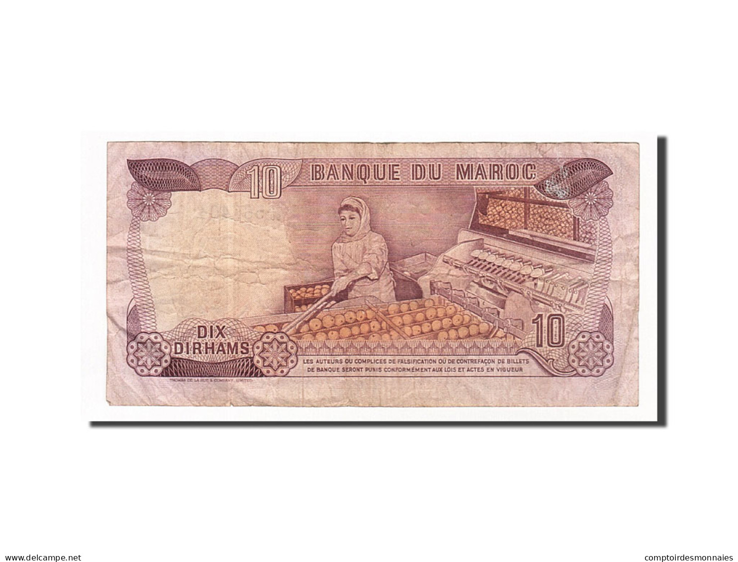 Billet, Maroc, 10 Dirhams, 1970, TB - Marokko