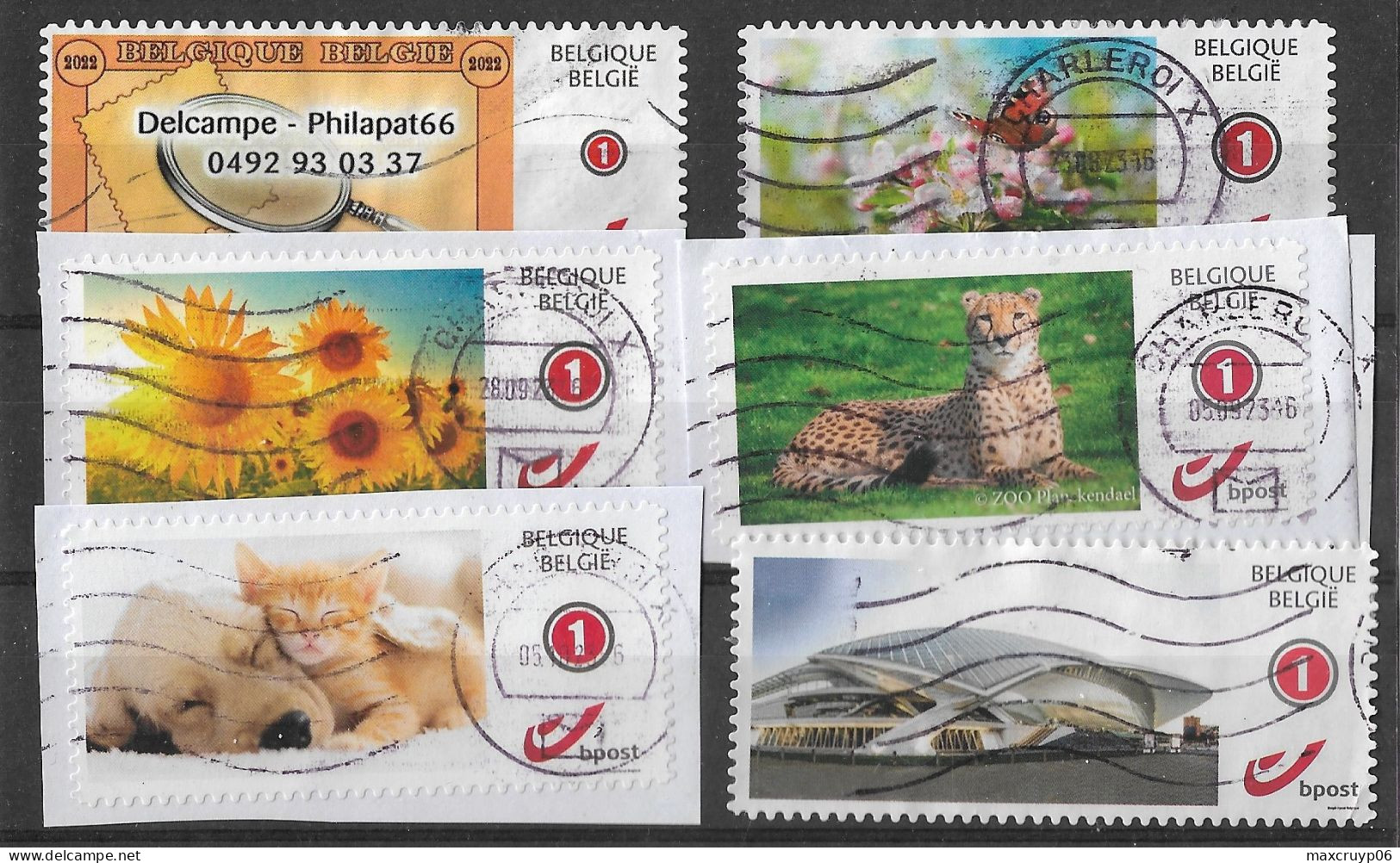 Lot De 6 Duostamps° Avec N° 4183b. - Gebraucht