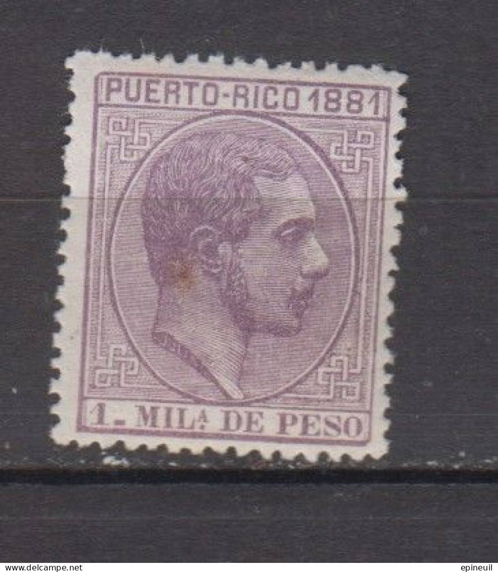 PUERTO RICO * 1881 YT N° 43 - Puerto Rico