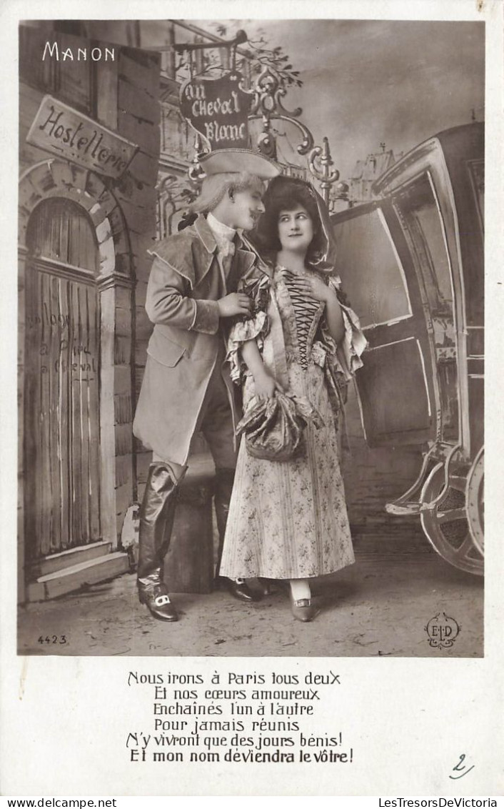 COUPLES - Couple Se Regardant - Manon - Carte Postale Ancienne - Couples