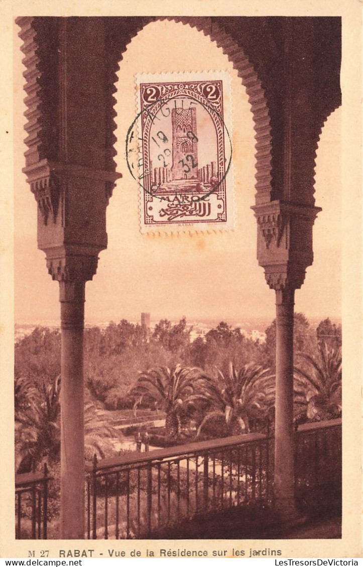 MAROC - Rabat - Vue De La Résidence Sur Les Jardins - Carte Postale Ancienne - Rabat