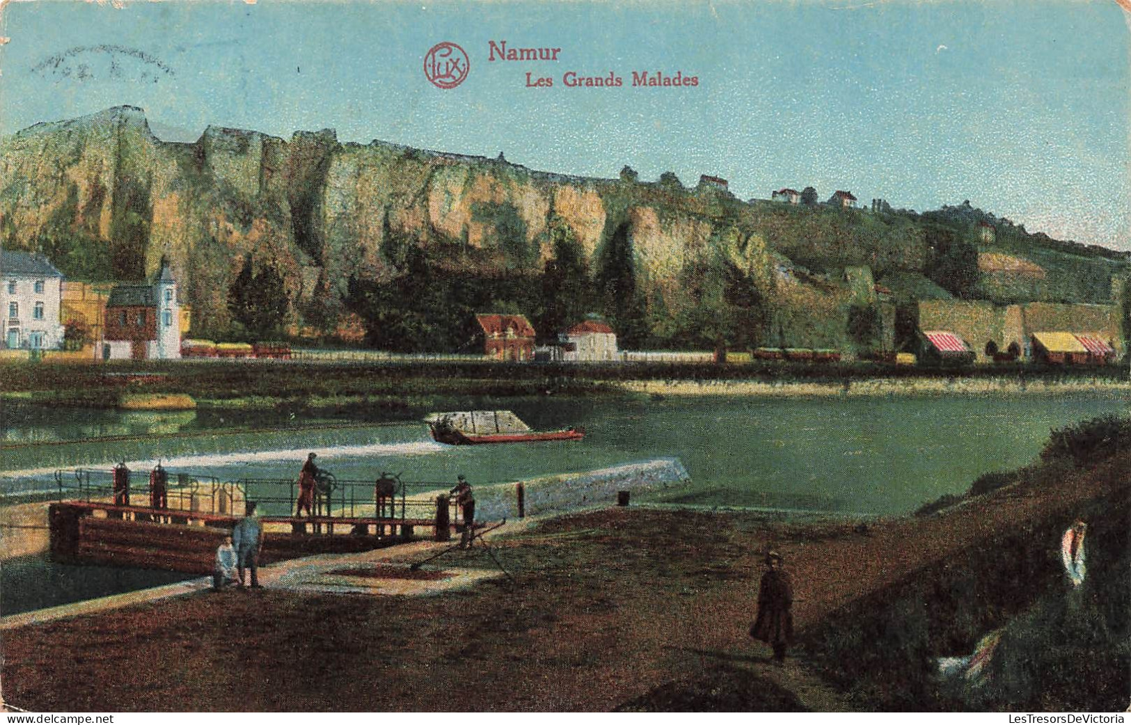 BELGIQUE - Namur - Les Grands Malades - Colorisé - Quai - Carte Postale Ancienne - Namur