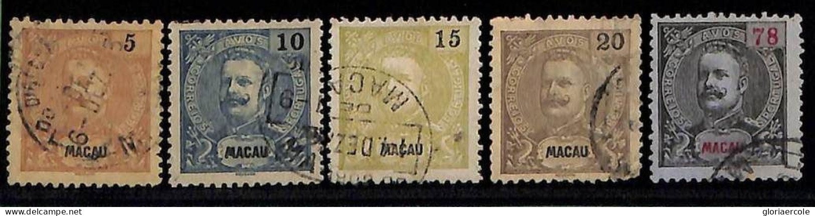 ZA0174b - MACAU Macao - STAMPS - Mundifil # 95 / 99    Used - Gebruikt