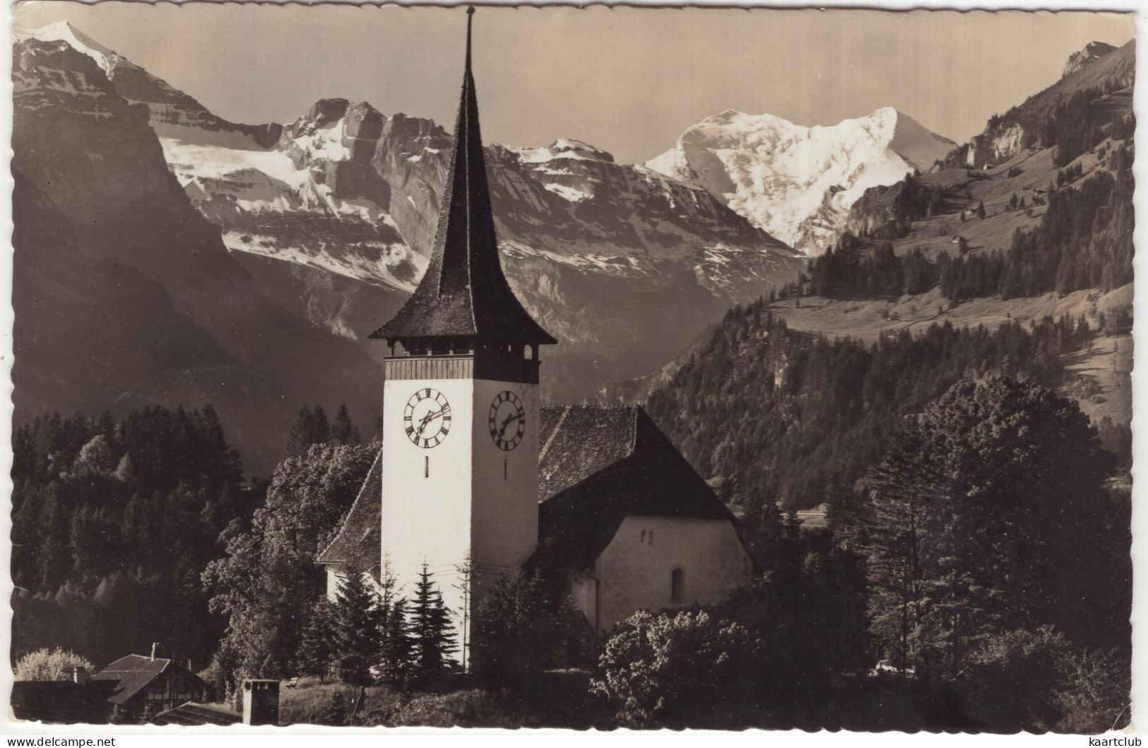 Kirche Frutigen Mit Balmhorn - Altels  - (Schweiz/Suisse) - Frutigen