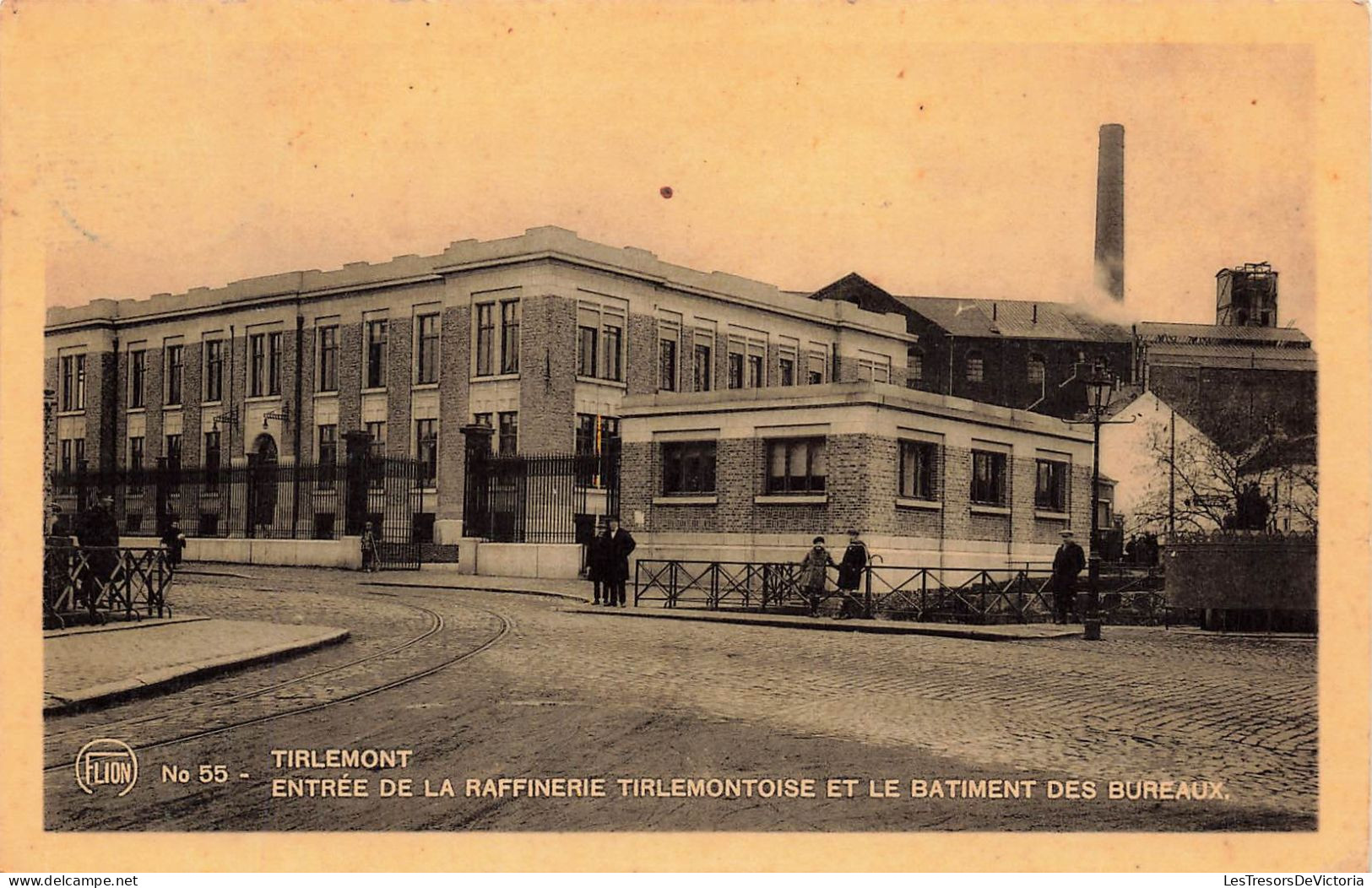 BELGIQUE - Tirlemont - Entrée De La Raffinerie Tirlemontoise Et Le Batiment Des Bureaux - Carte Postale Ancienne - Tienen