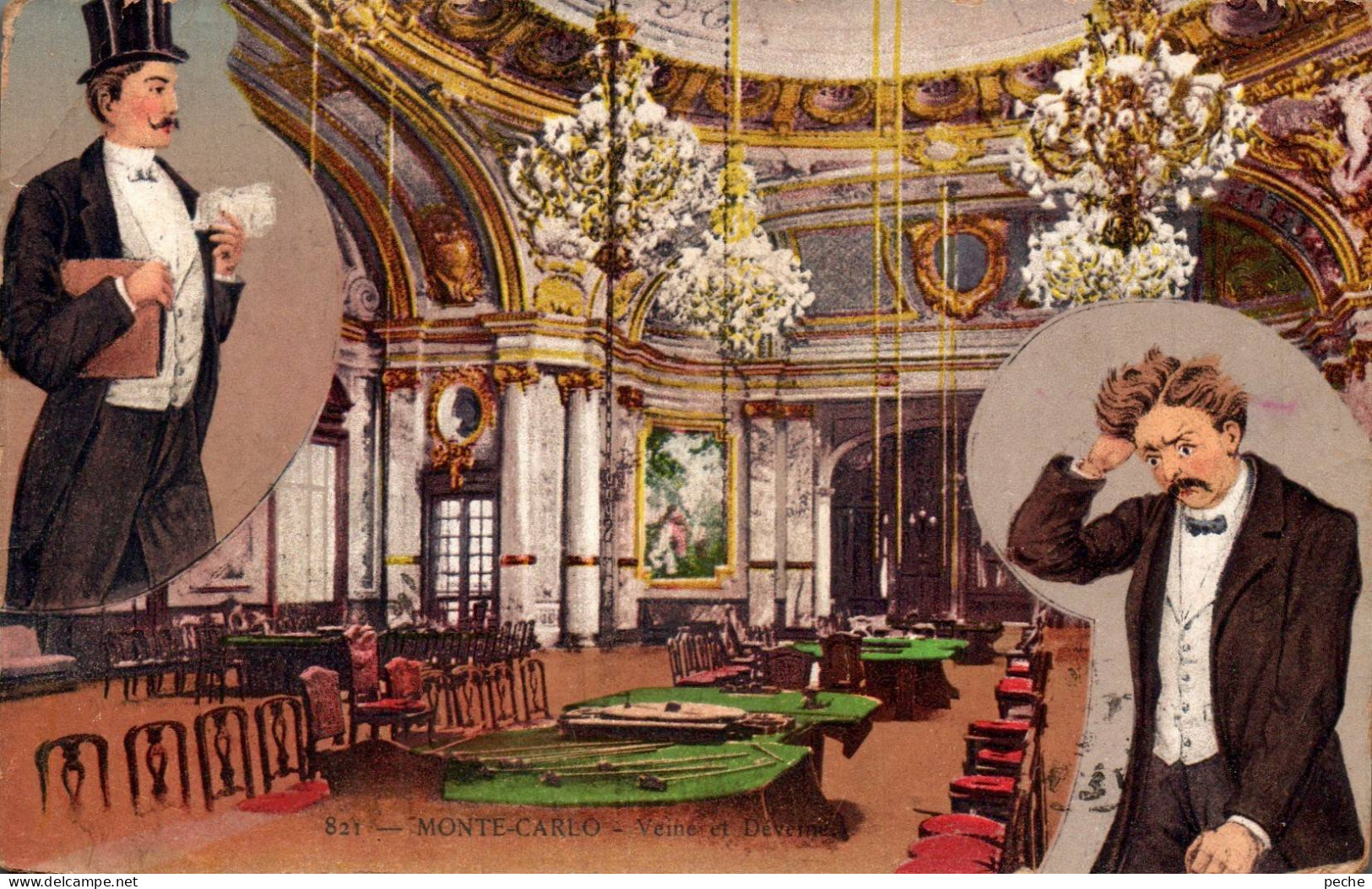 N°118439 -cpa Monte Carlo -veine Et Déveine- - Casino