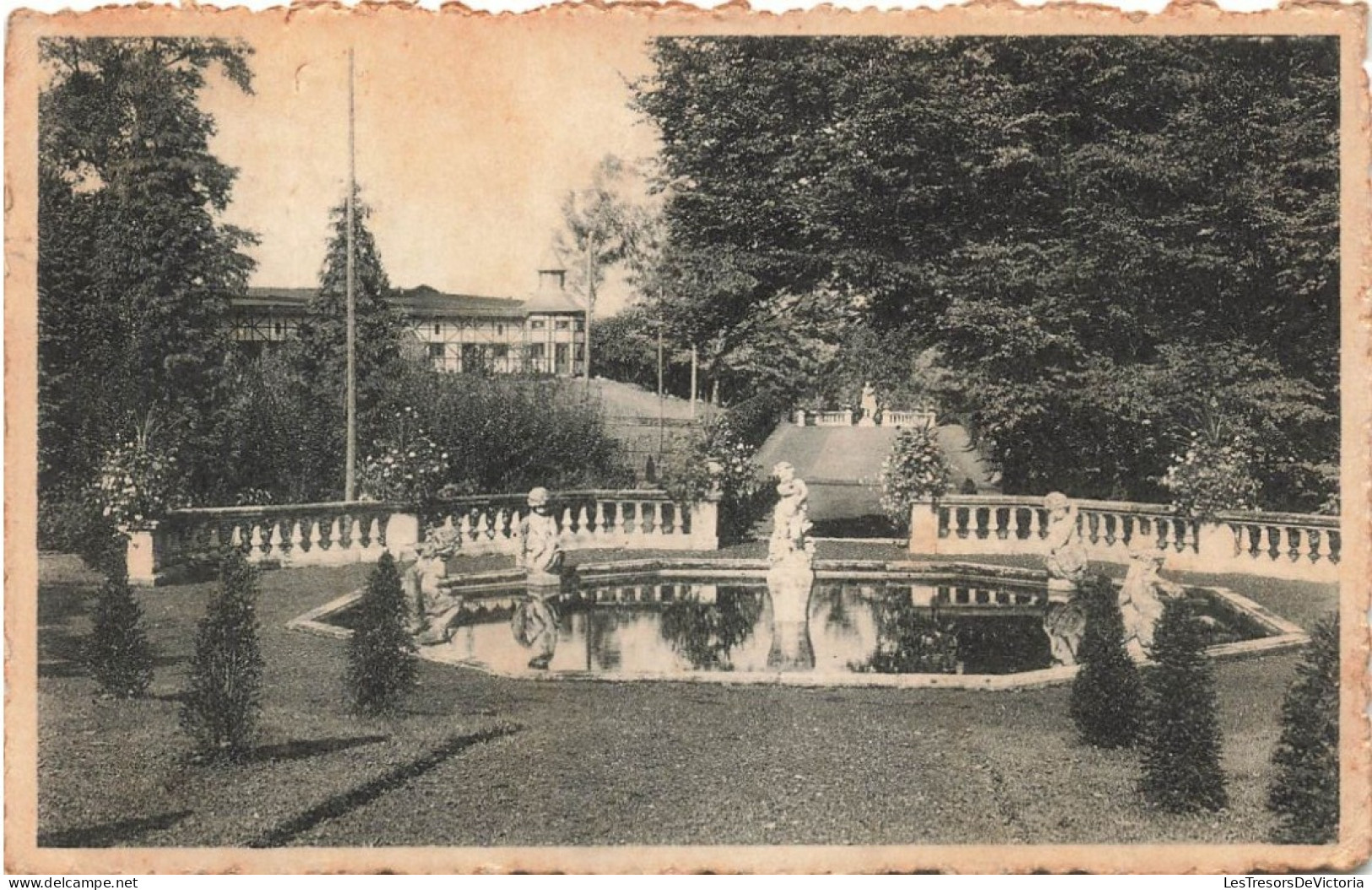 BELGIQUE - Anhée - Château De Bioul - Jardin Français - Bassin - Carte Postale Ancienne - Anhee