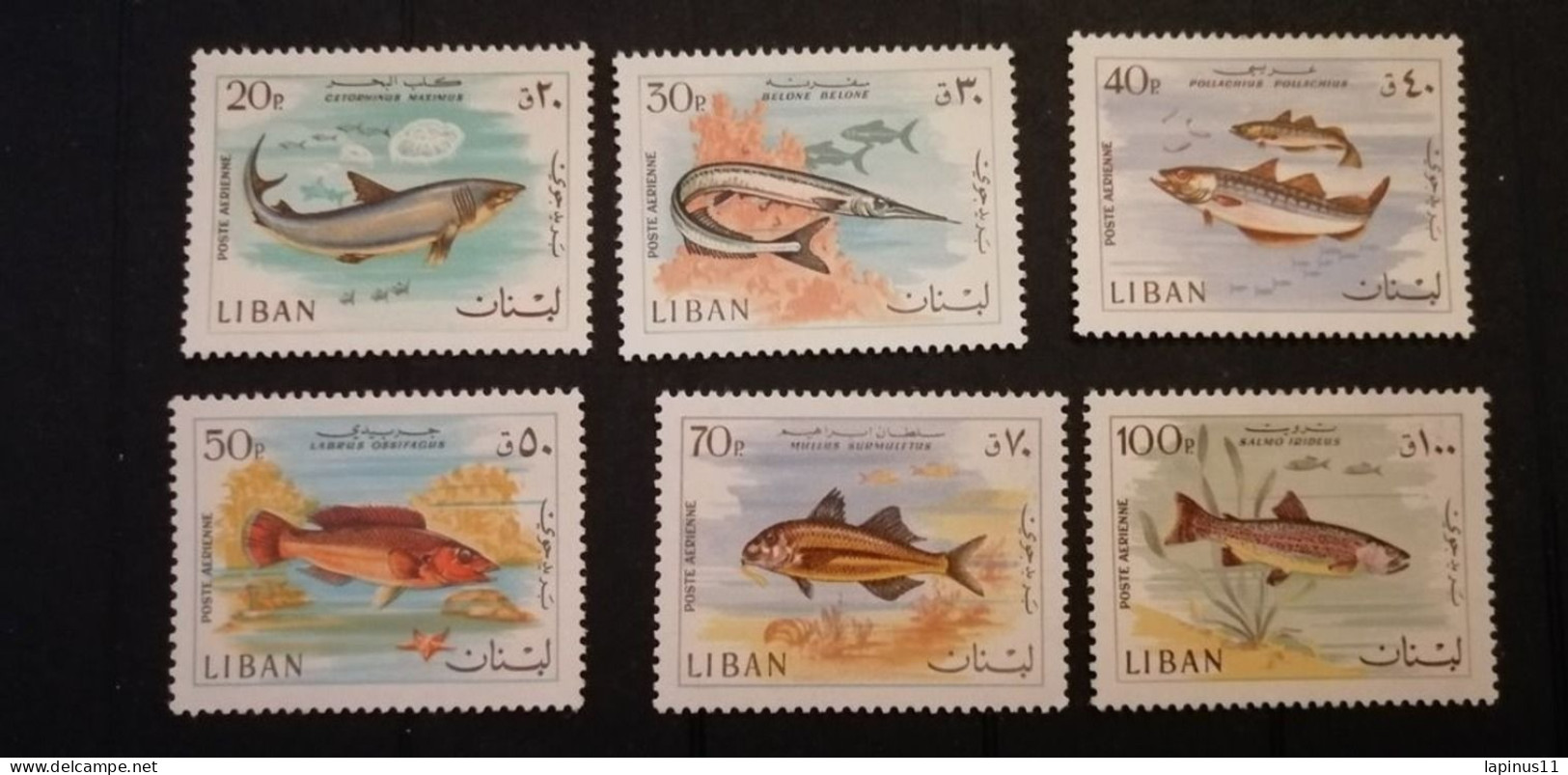 Lebanon. Liban 1968 Fauna Fish  MNH - Lebanon