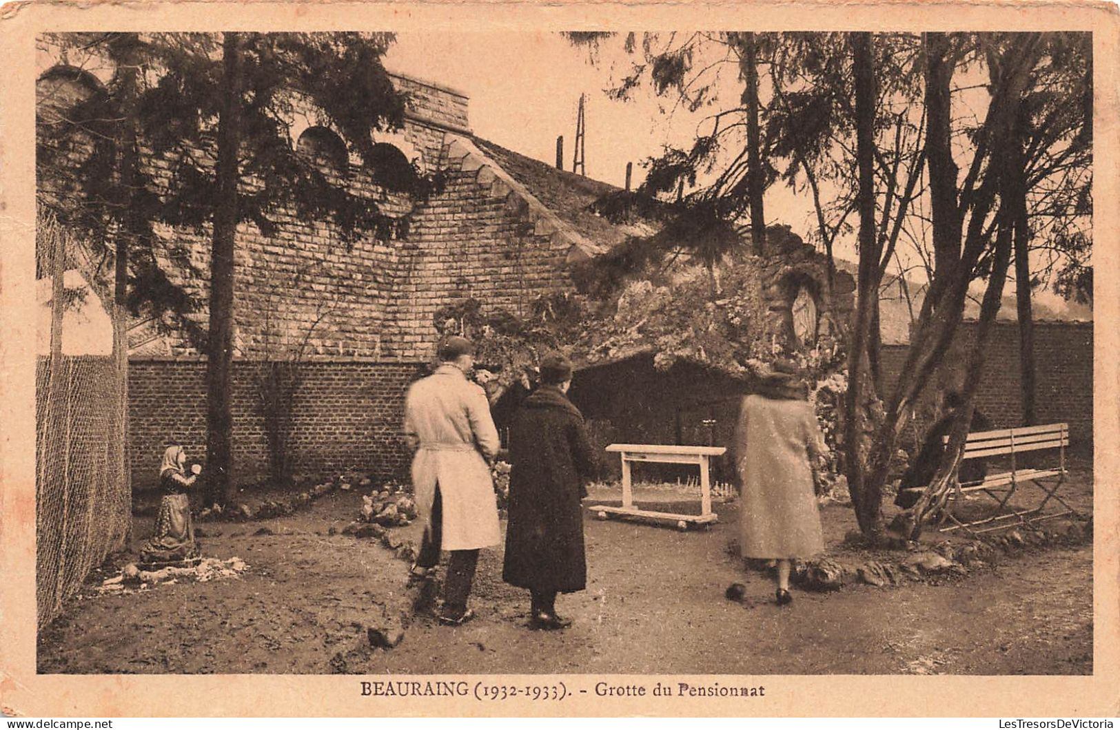 BELGIQUE - Beauraing - Grotte Du Pensionnat - Carte Postale Ancienne - Beauraing