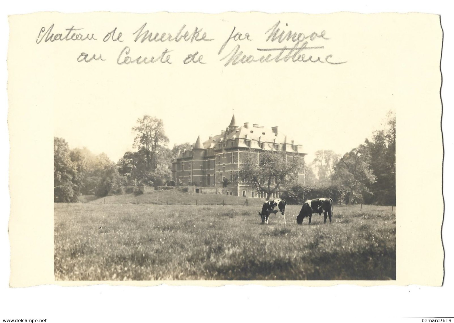 Belgique  -  Meerbeke  - Chateau  Meerbeke    Par Minove  Au  Comte De Montblanc - Ninove