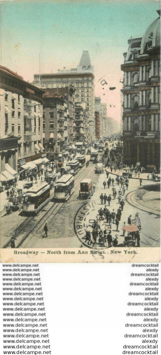 BROADWAY. North From Ann Street New-York 1907 - Broadway