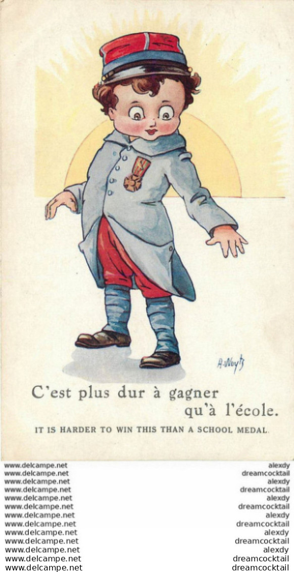 (D) Illustrateur WUYTS. C'est Plus Dur à Gagner Qu'à L'école 1918 - Wuyts