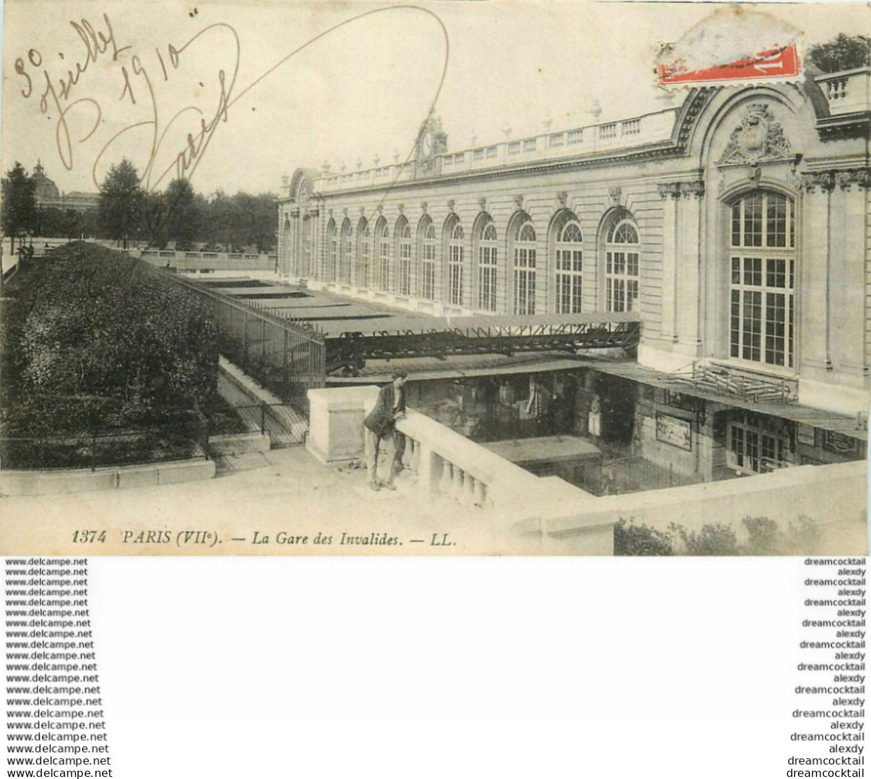 PARIS Lot 10 Cpa. Canal St-Martin Saint-Cloud Tour Eiffel Invalides Archives Nationales Pont et Trinité