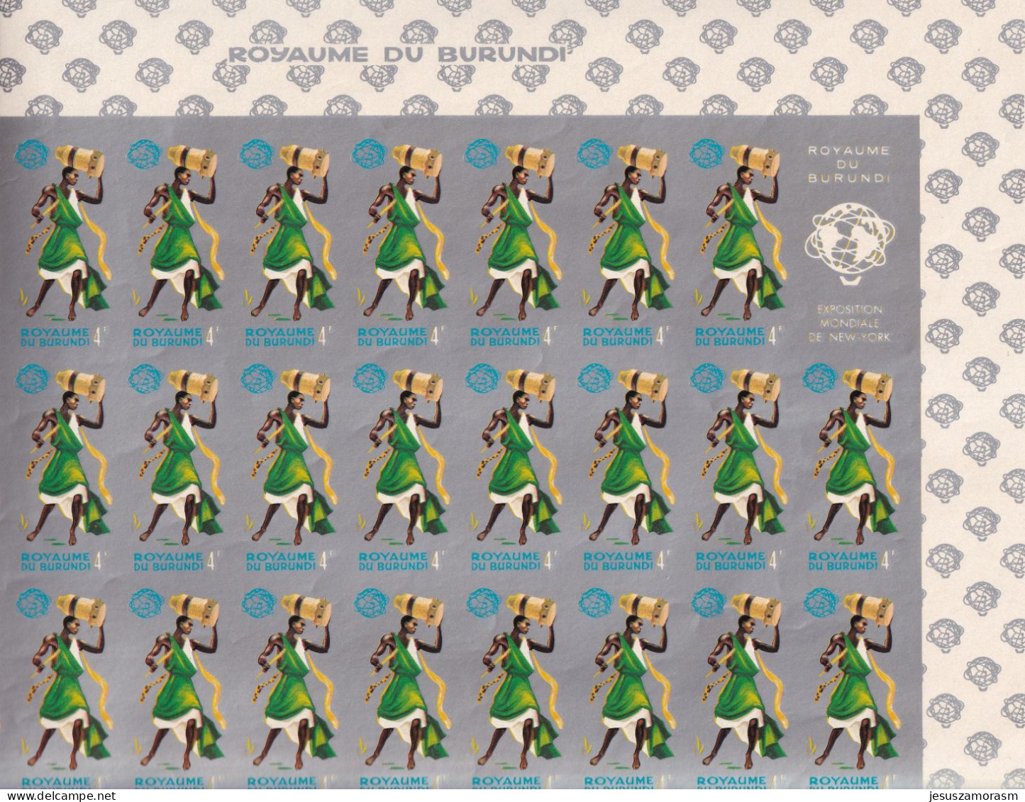 Burundi Nº 154sd Al 160sd En Pliegos De 25 Series SIN DENTAR - Unused Stamps