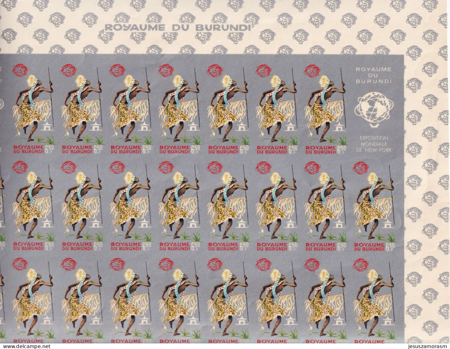 Burundi Nº 154sd Al 160sd En Pliegos De 25 Series SIN DENTAR - Unused Stamps