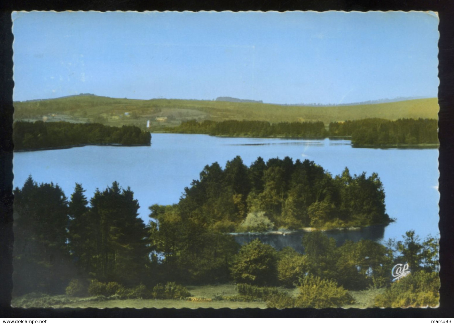 Lac Des Settons  - Belle Cpa Dentelée De 1964 - Ed. Cap N°27 ( Format 10x15 Cm ) - Montsauche Les Settons