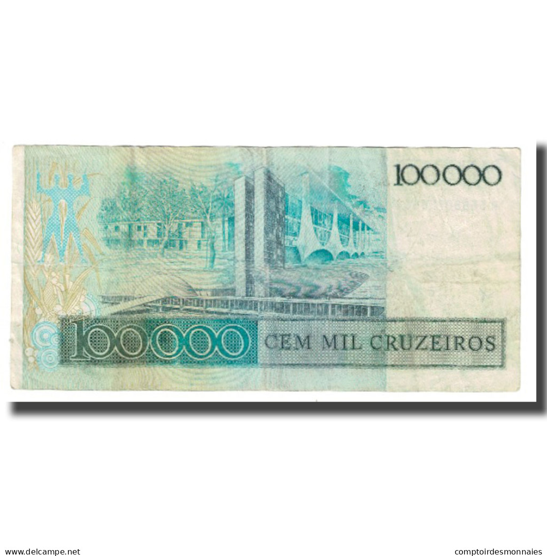 Billet, Brésil, 100,000 Cruzeiros, KM:205a, TB - Brésil