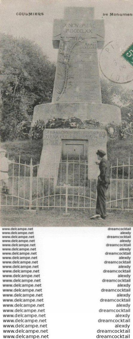 45 COULMIERS. Le Monument 1909 - Coulmiers