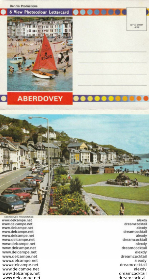 PAYS DE GALLES. Dépliant Composé De 5 Vues Sur ABERDOVEY - Merionethshire