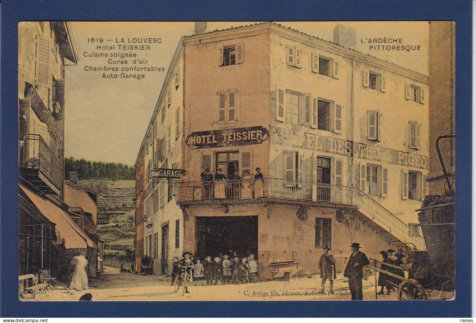 CPA [07] Ardèche > La Louvesc Circulé Hôtel Teissier - La Louvesc