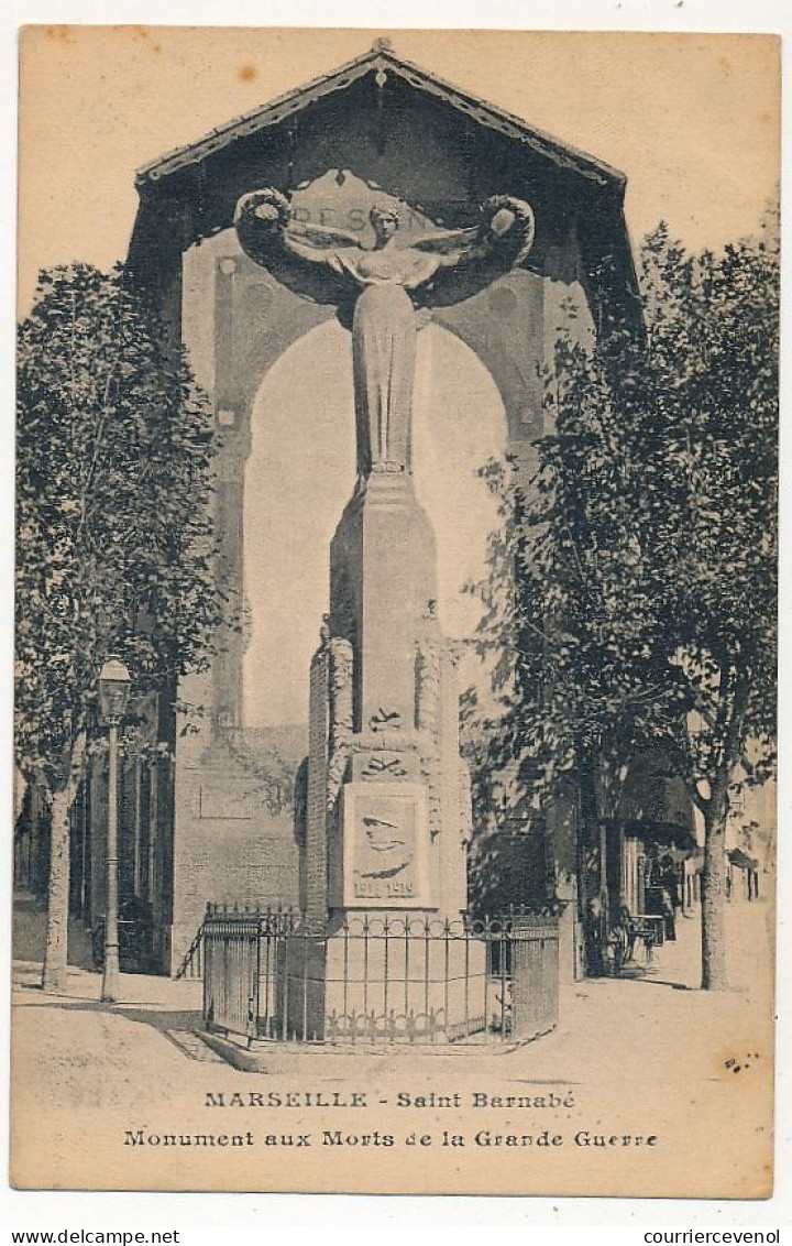 CPA - MARSEILLE (B Du R) - Saint-Barnabé - Monument Aux Morts De La Grande Guerre - Saint Barnabé, Saint Julien, Montolivet