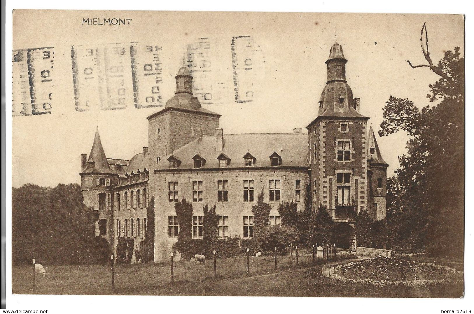 Belgique  - Mielmont  - Chateau    -   Jemeppe  Sur Sambre   - Carte Ecrite Et   Signee - Jemeppe-sur-Sambre