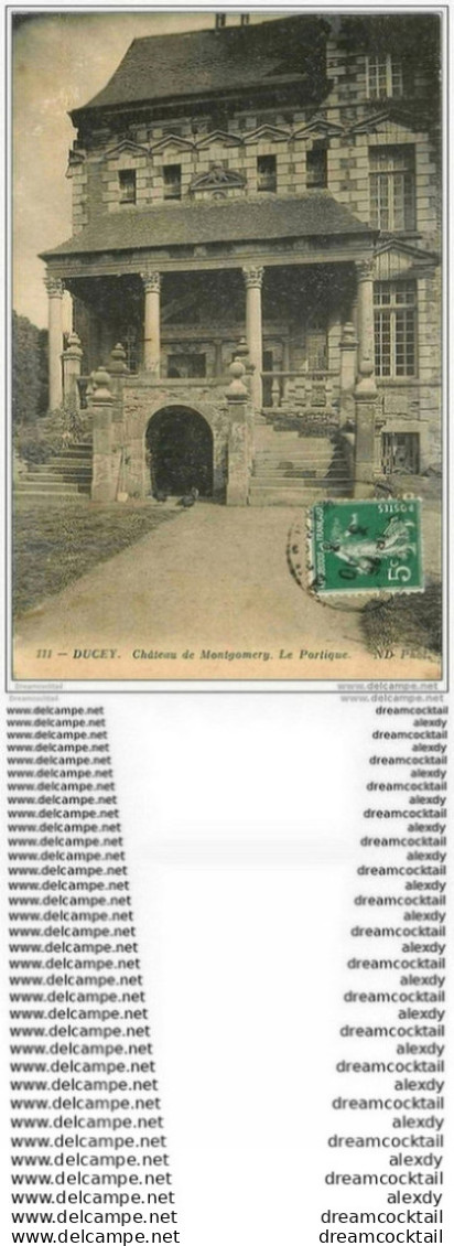 50 DUCEY. Château Montgoméry 1913 Portique - Ducey