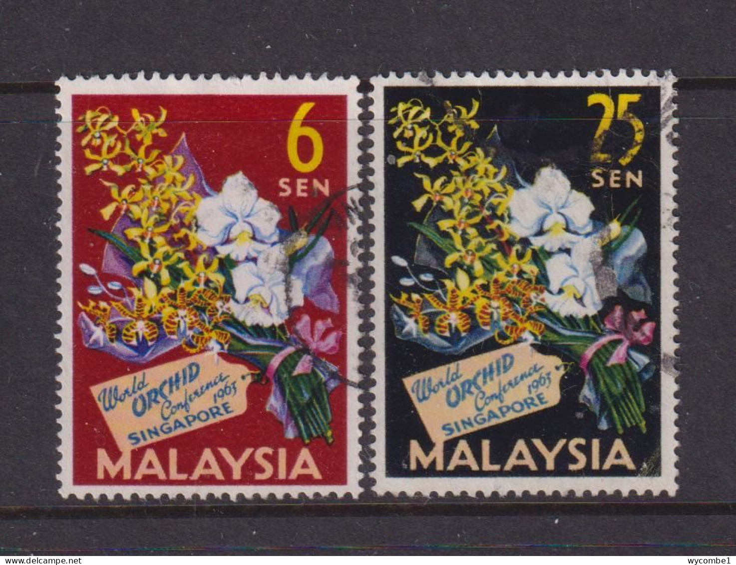 MALAYSIA - 1963 Orchids Set As Scan - Fédération De Malaya