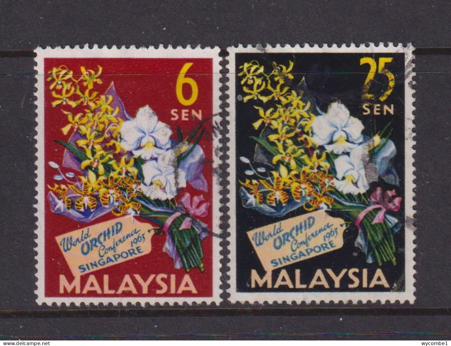 MALAYSIA - 1963 Orchids Set As Scan - Federation Of Malaya